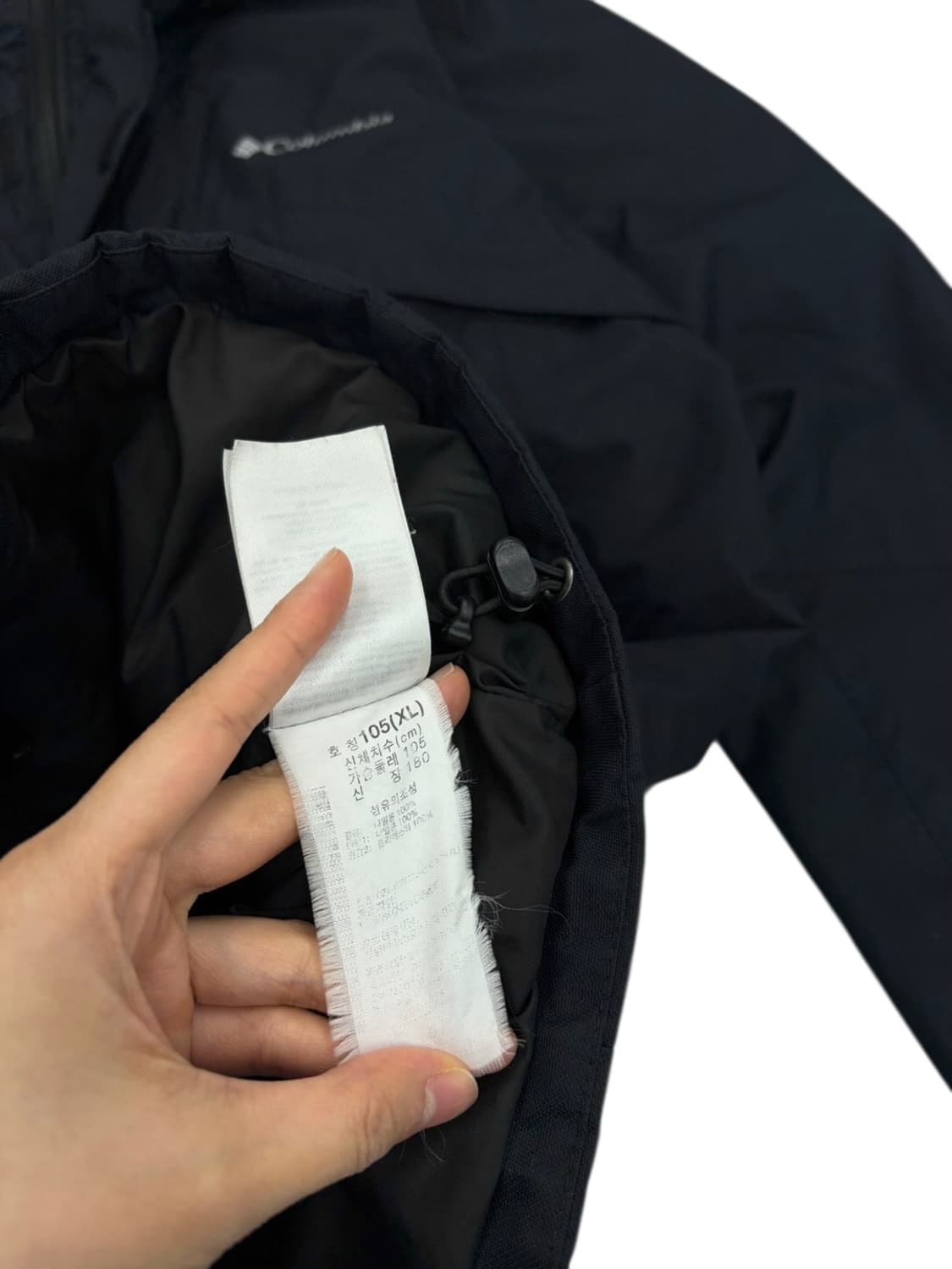  컬럼비아 바람막이 블랙 (XL)  상품이미지9