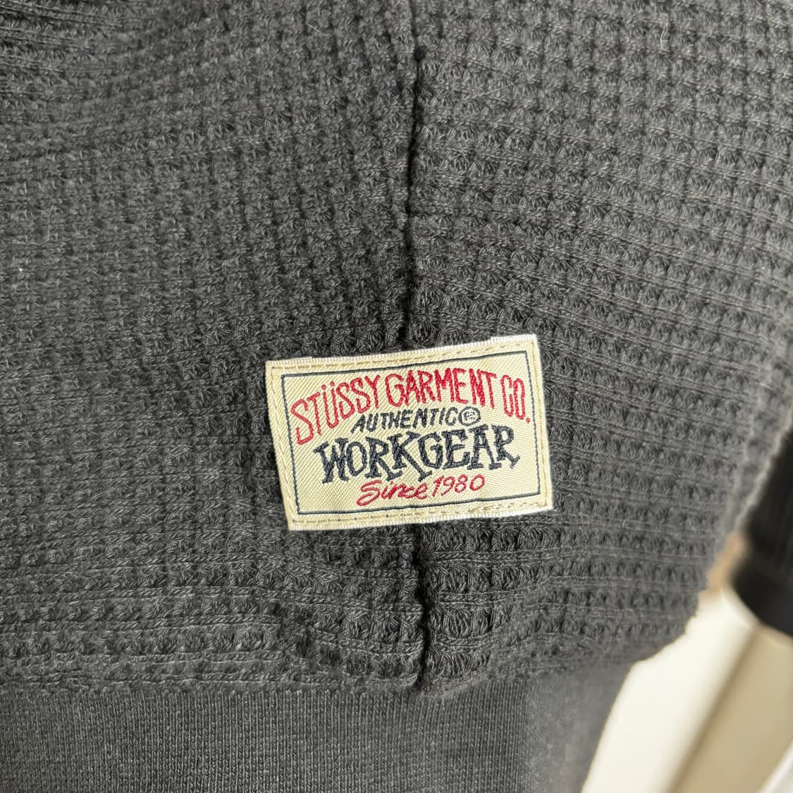 스투시 와플 후드 집업 25FW L사이즈 상품이미지2