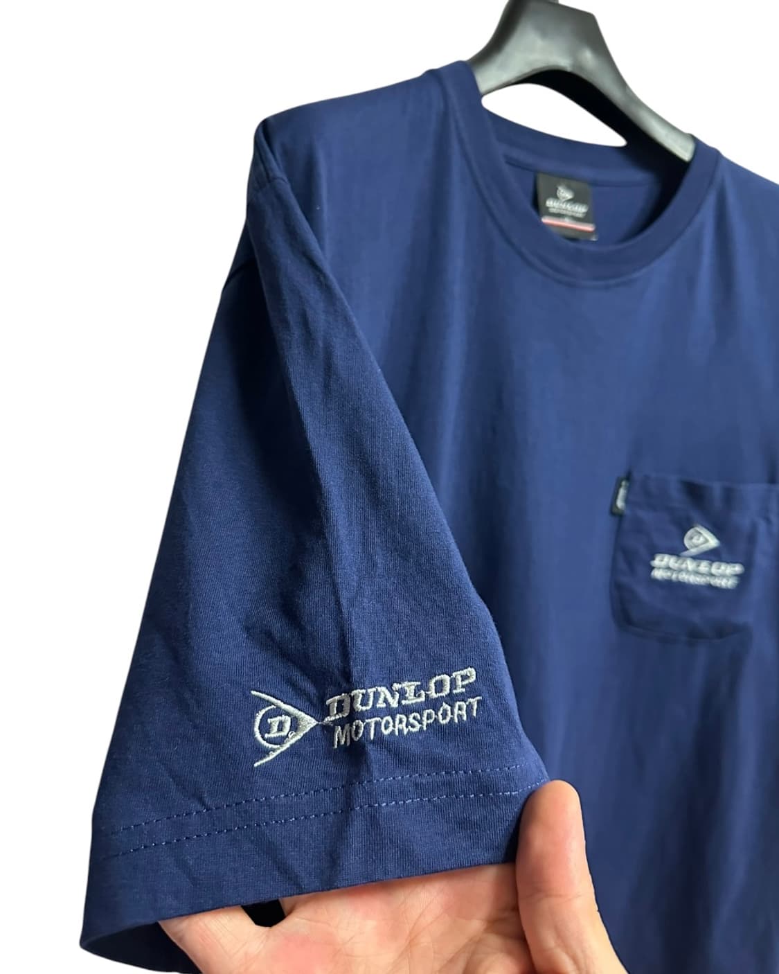 던롭(DUNLOP) 던롭 모터스포츠 포켓 반팔티 네이비 L size 상품이미지3