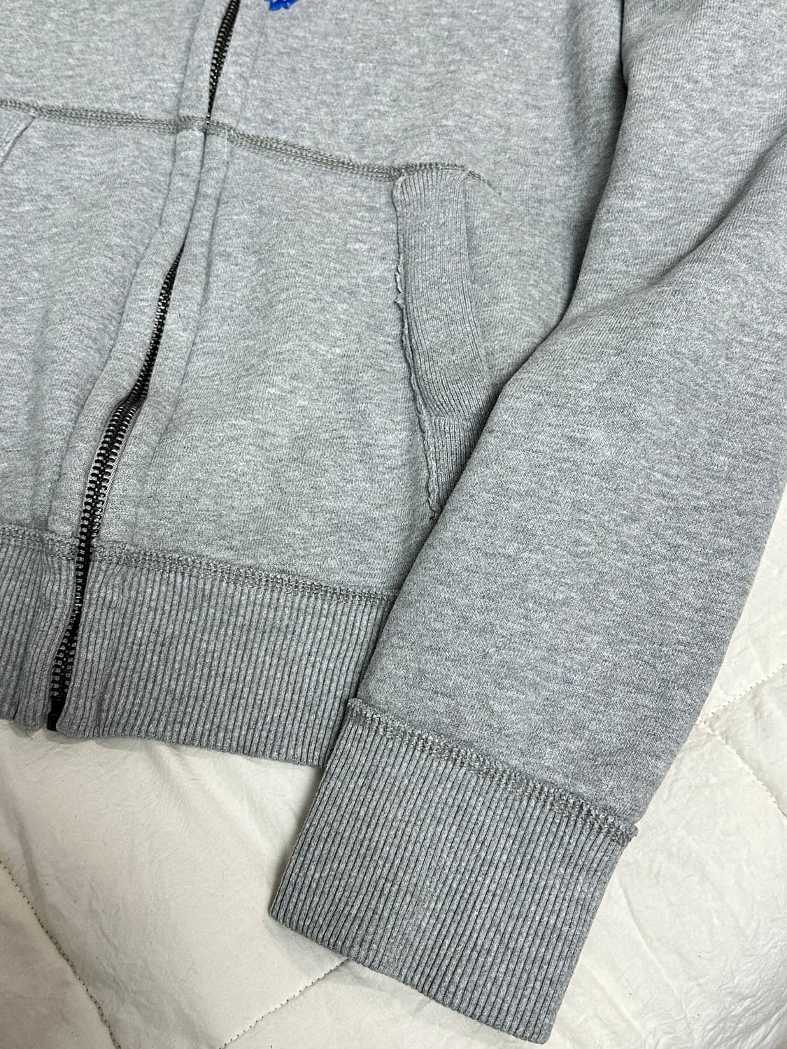 아베크롬비 후드 집업 그레이 빈티지 라지 상품이미지7