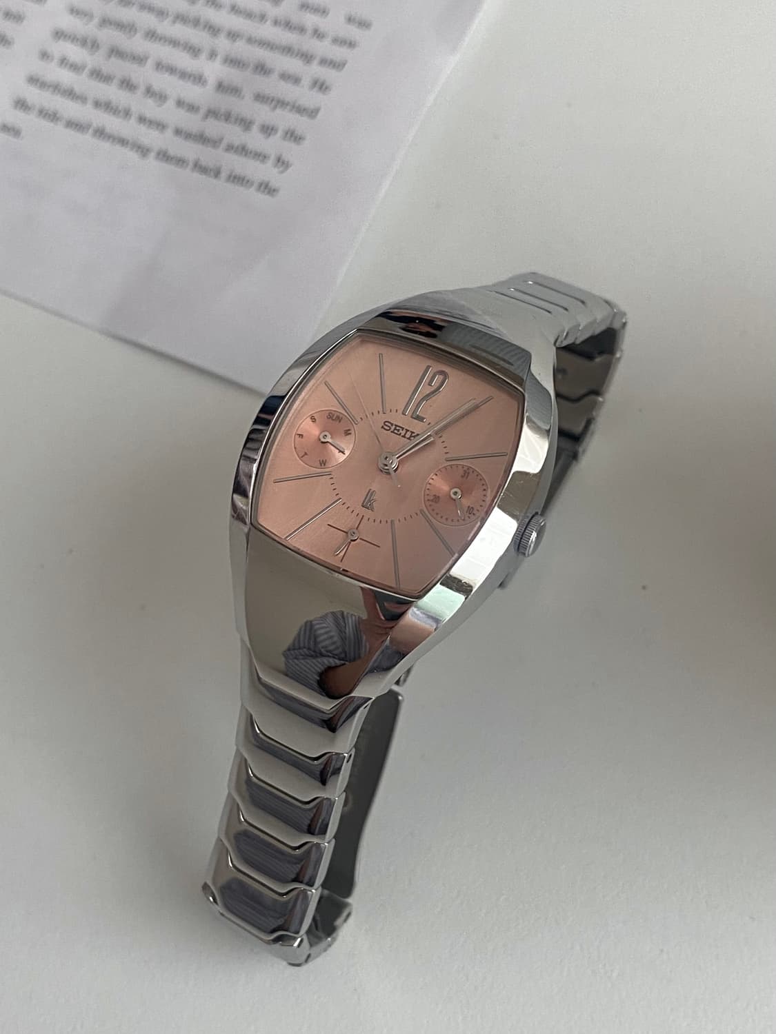 Seiko 세이코 lk 루키아 쉘실버 핑크 레이디스 상품이미지1