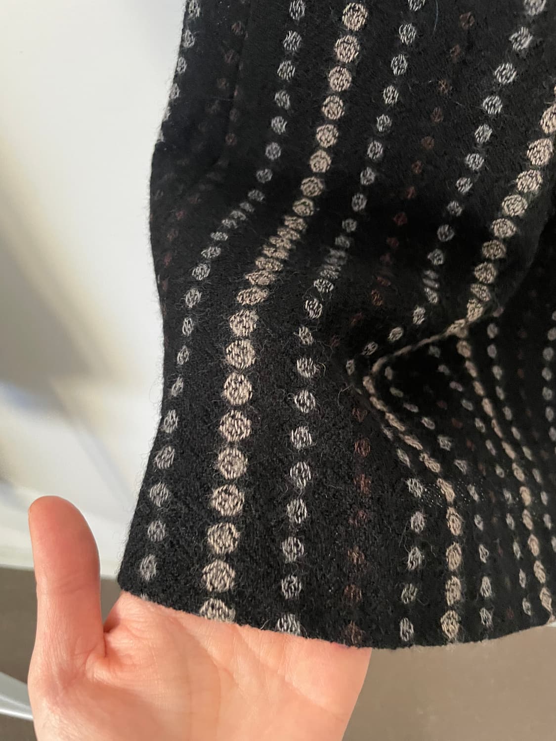 vintage dot pattern flare wool skirt 상품이미지9