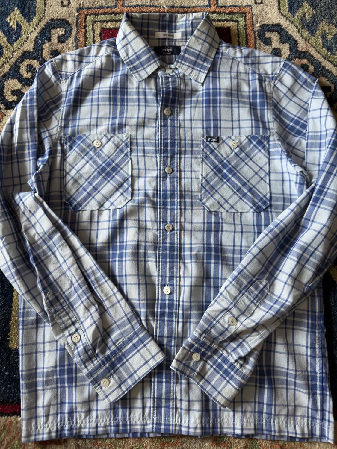 Wtaps blue check Shirt 상품이미지3