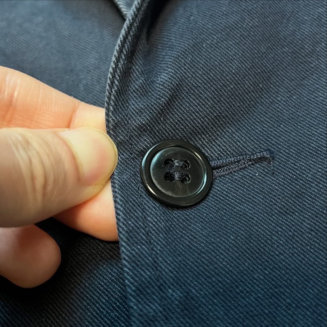 코모리 코튼 트윌 3버튼 싱글 자켓 상품이미지3