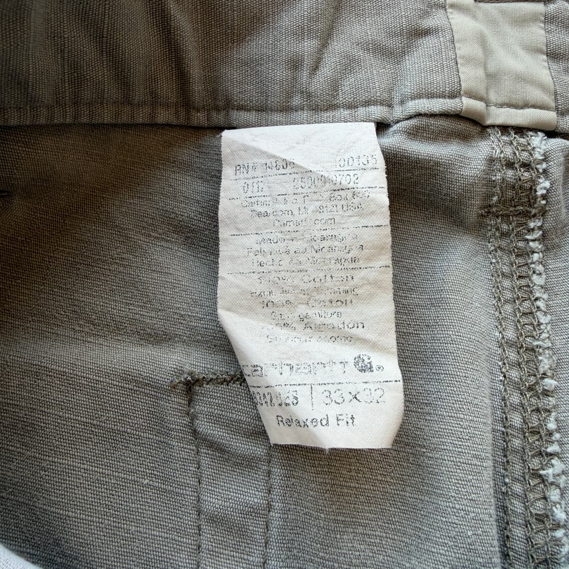 칼하트 b342 카고 카펜터 워크 팬츠 상품이미지7