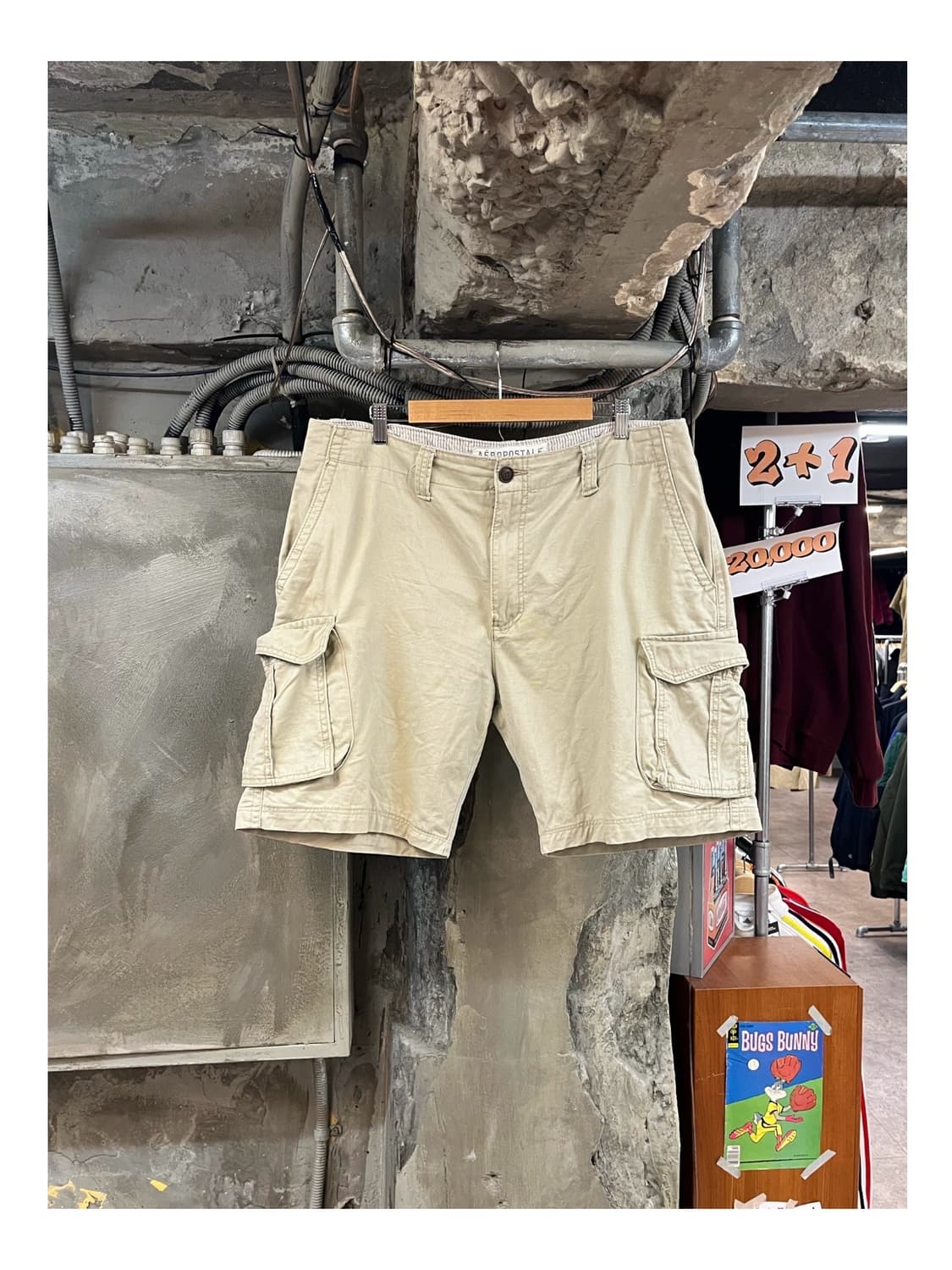 빈티지 카고 하프 팬츠 베이지 40 #csz3579 상품이미지1