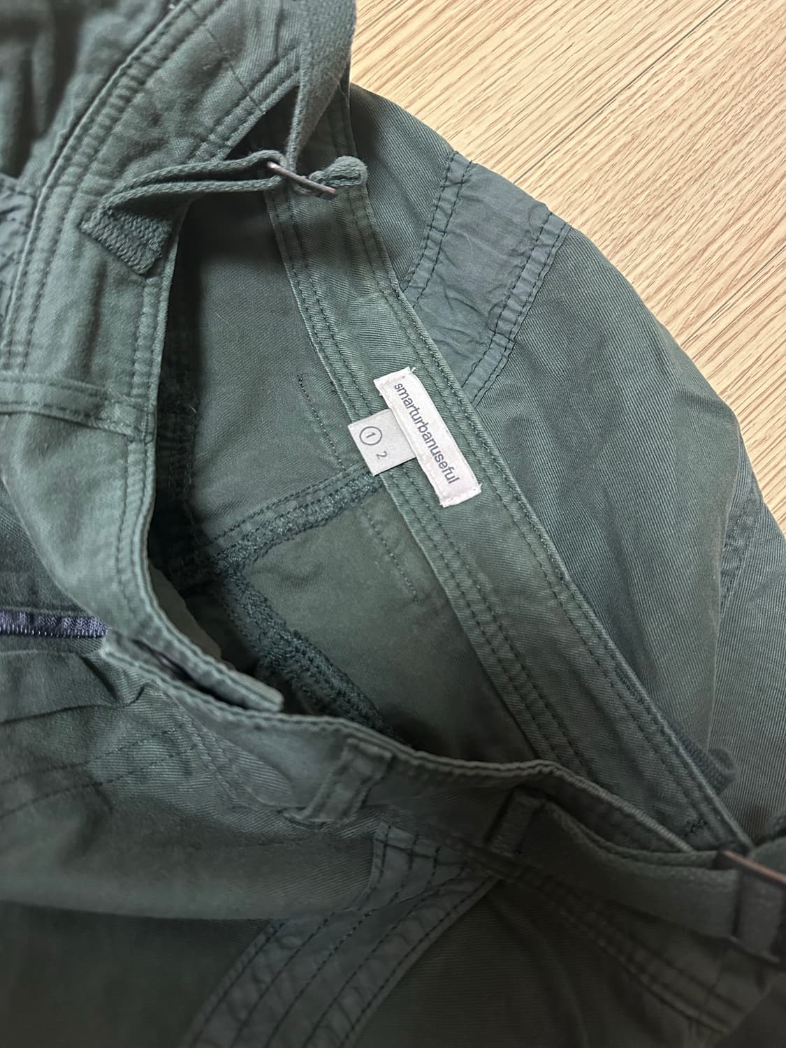 SUU WASHED POCKET PANTS-ASH KHAKI 1 상품이미지7