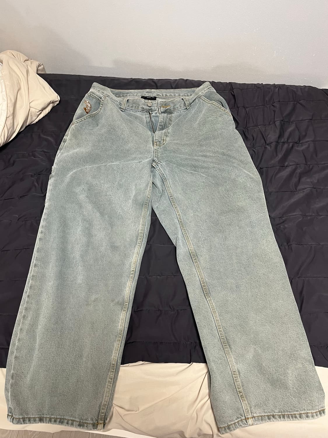 위캔더스 DRAGGY WORK PANTS (OLIVE) L 사이즈 상품이미지4