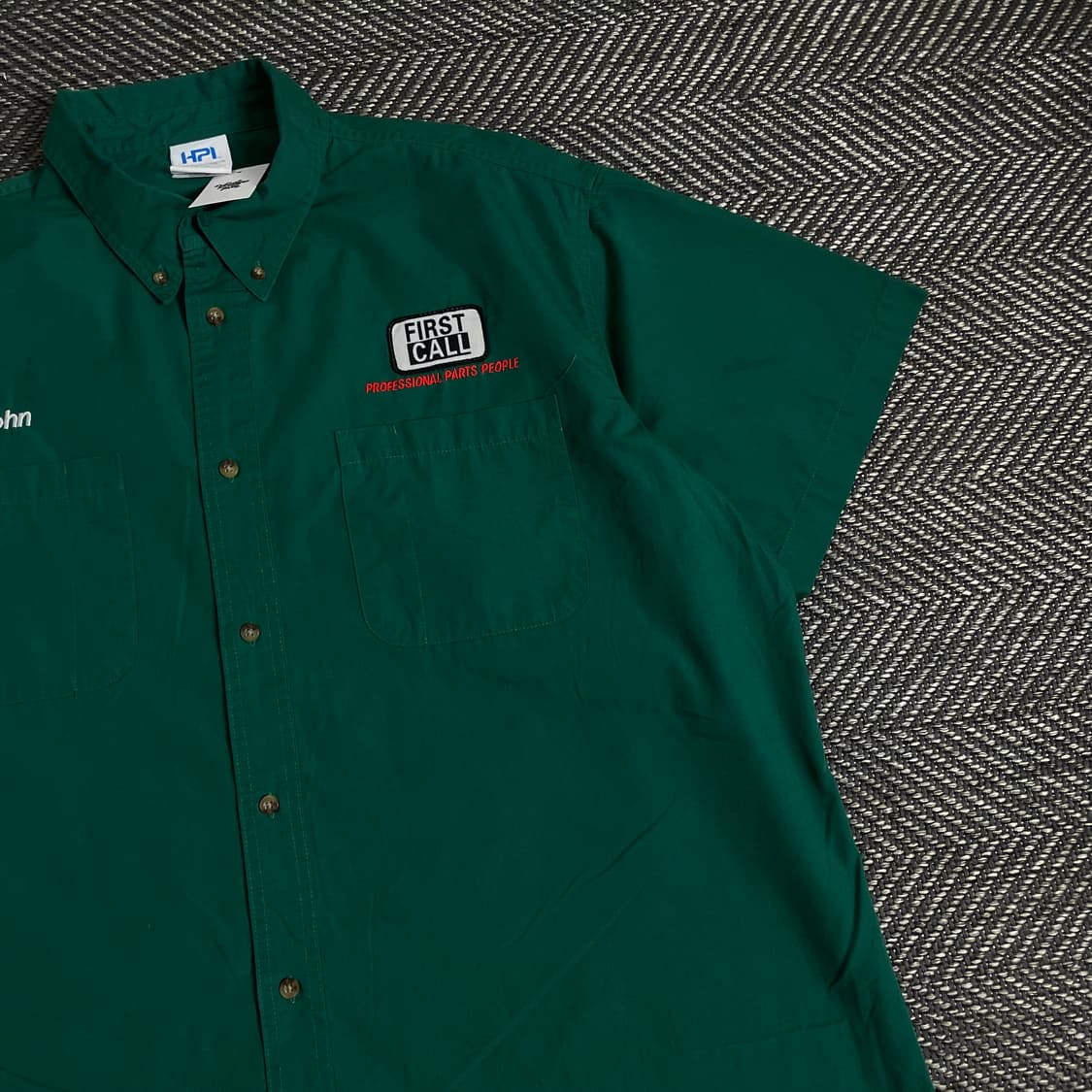 USA 빈티지 박시핏 반팔 워크 셔츠o 2829 상품이미지2