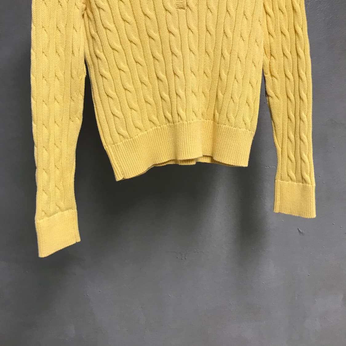 폴로 랄프로렌 케이블 니트 옐로 M8-10(W) 상품이미지3