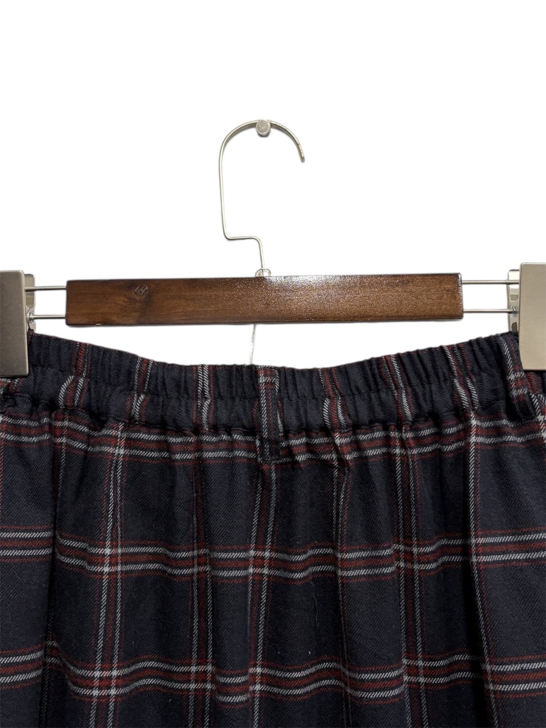 Japanese Vintage 체크 롱스커트 상품이미지3