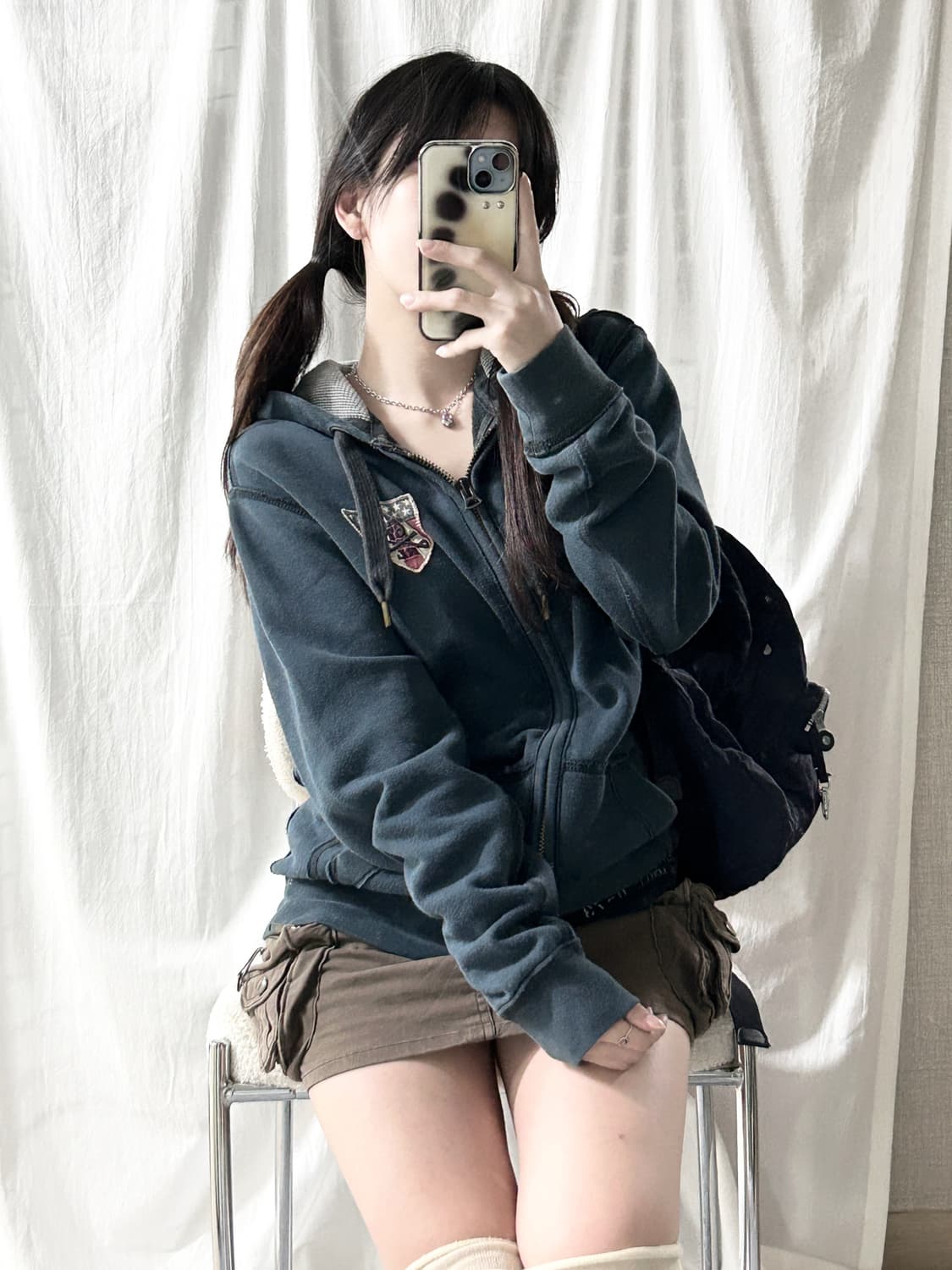 폴로 진스 성조기패치 후드집업 상품이미지2