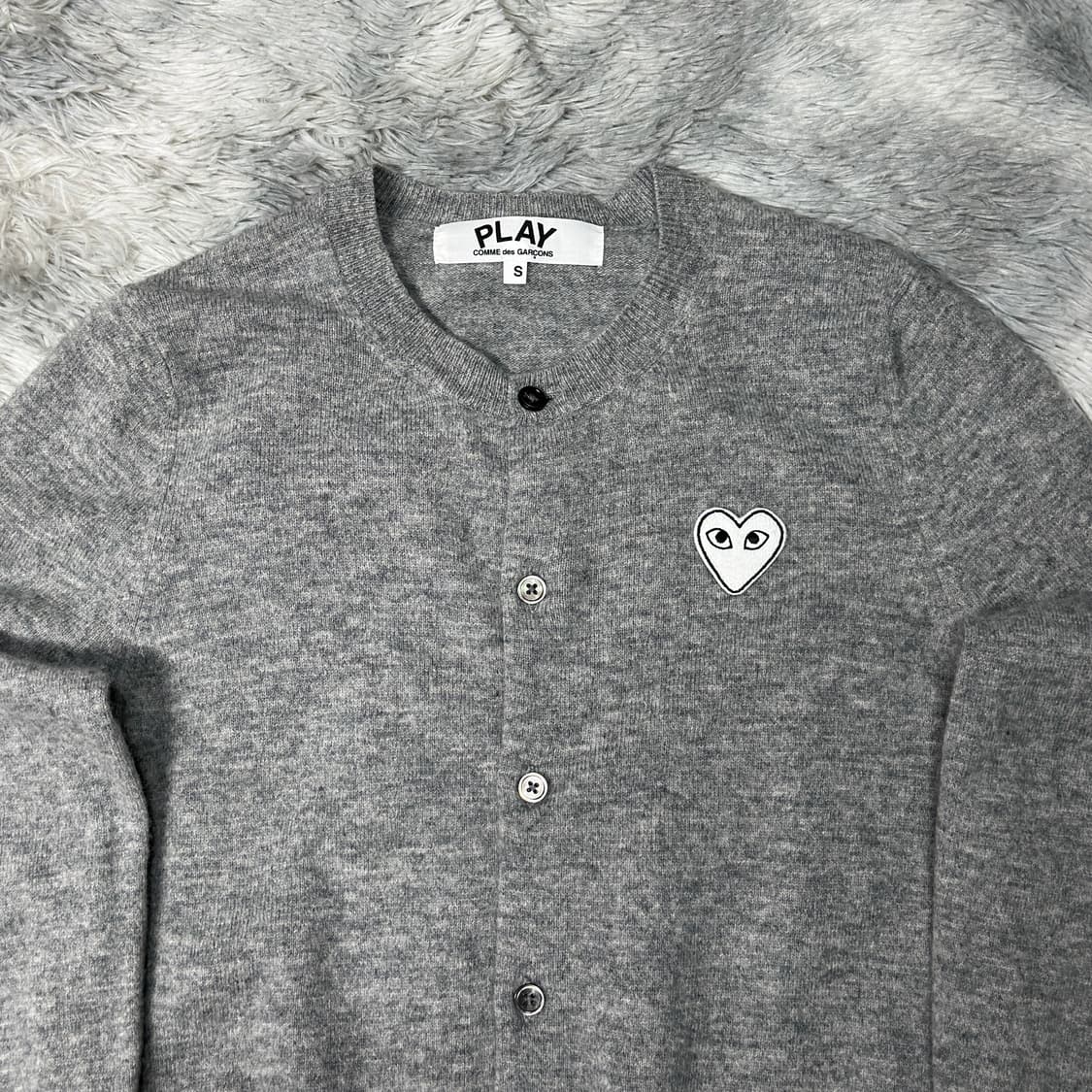 꼼데가르송 그레이 울 가디건 s 상품이미지2