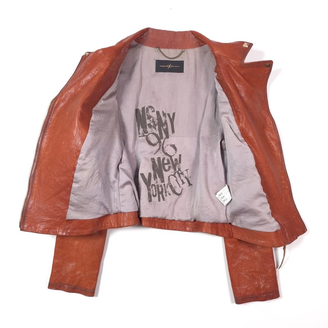 나인식스뉴욕 스터드 디테일 천연 양가죽 라이더 자켓 FL 상품이미지5