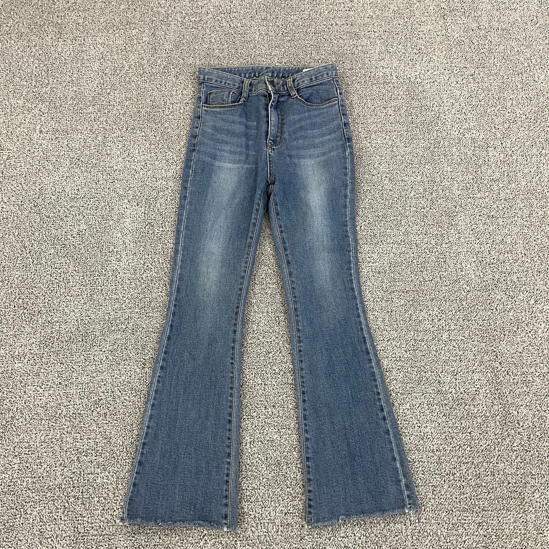 [S] 플라이모델 하이웨스트 부츠컷 워싱 데님팬츠 1209EB2 상품이미지1