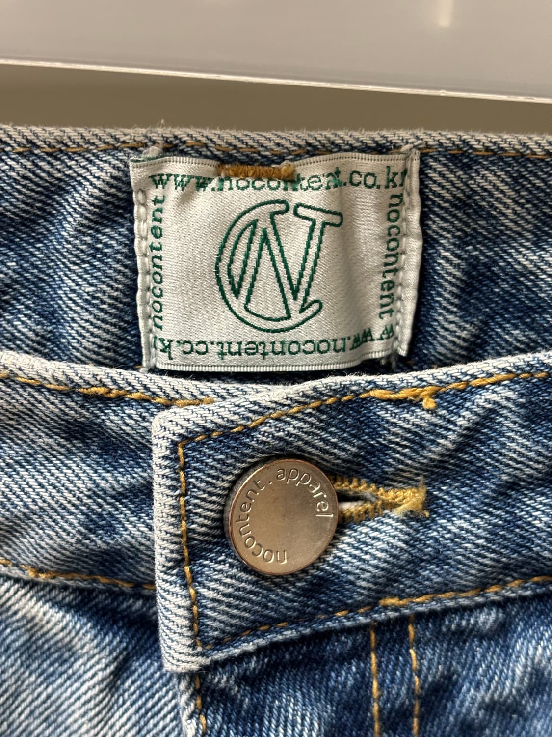 NOCONTENT 노컨텐츠 Denim pants S 데님팬츠 청 와이드 상품이미지3