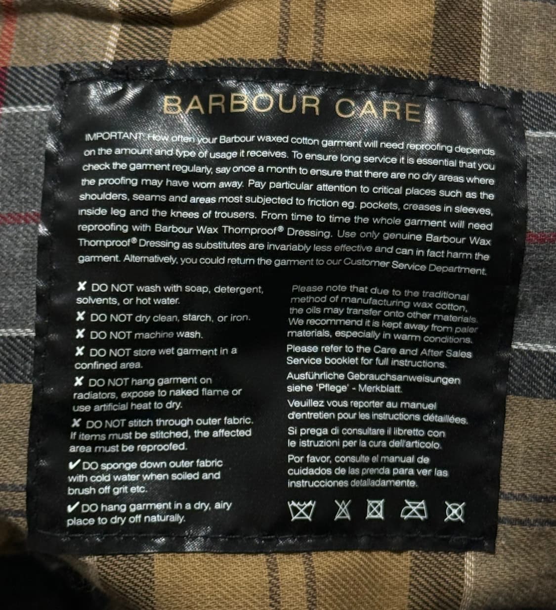 바버 인터네셔널 A7 벨티드 왁스 자켓 상품이미지7