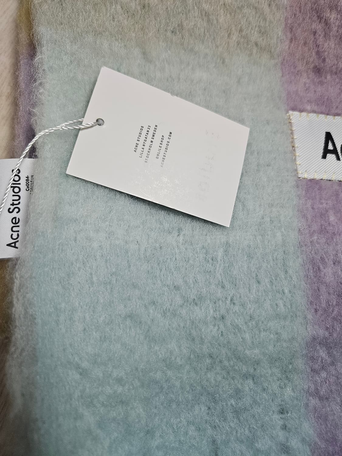 Acne Studios 머플러 (퍼플/민트/옐로우 믹스) 상품이미지4