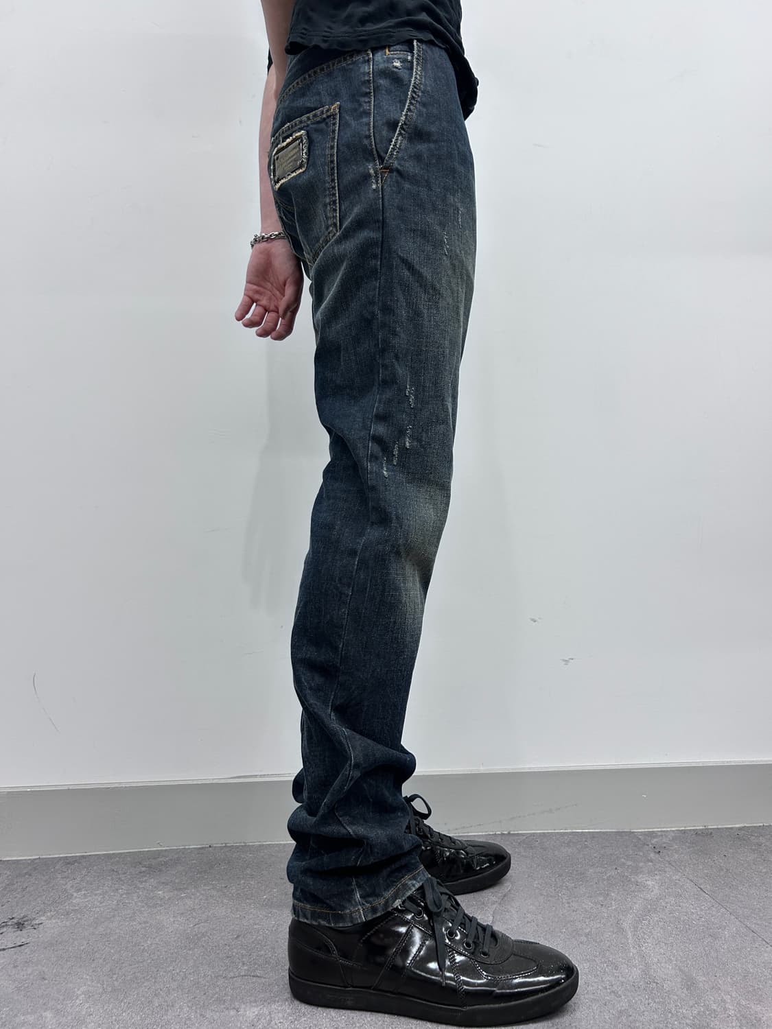 돌체앤가바나 다크 워싱 데님 팬츠 상품이미지3