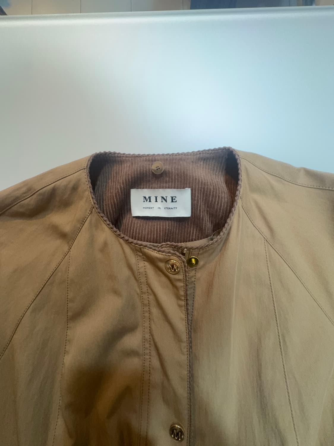 Mine코듀로이카라베이지워크자켓 상품이미지4