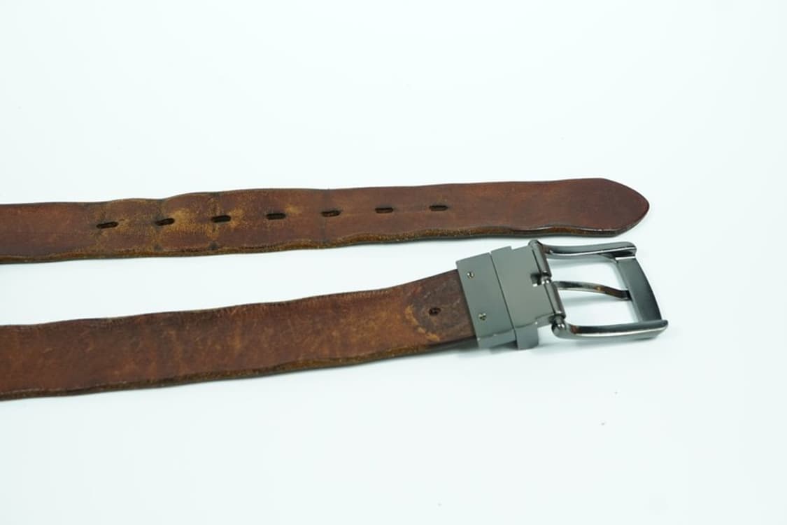 리바이스 빈티지 무드 브라운 통가죽 벨트 상품이미지6