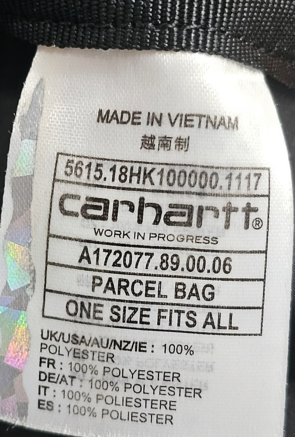 ​브랜드: 칼하트 WIP (Carhartt WIP)
​모델명: 파셀 백  상품이미지4