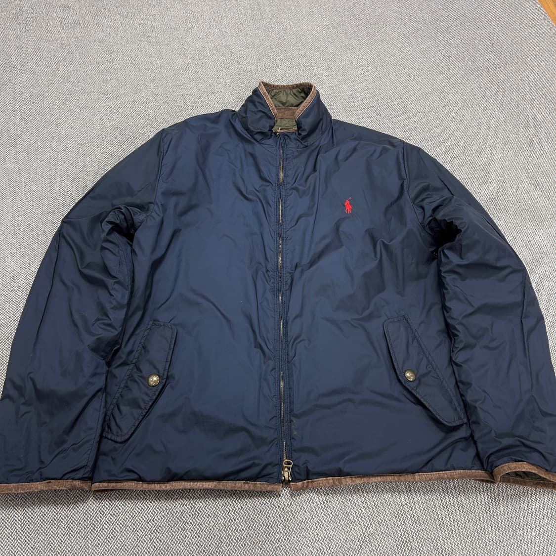 폴로 리버시블 퀼팅자켓(L) 상품이미지5