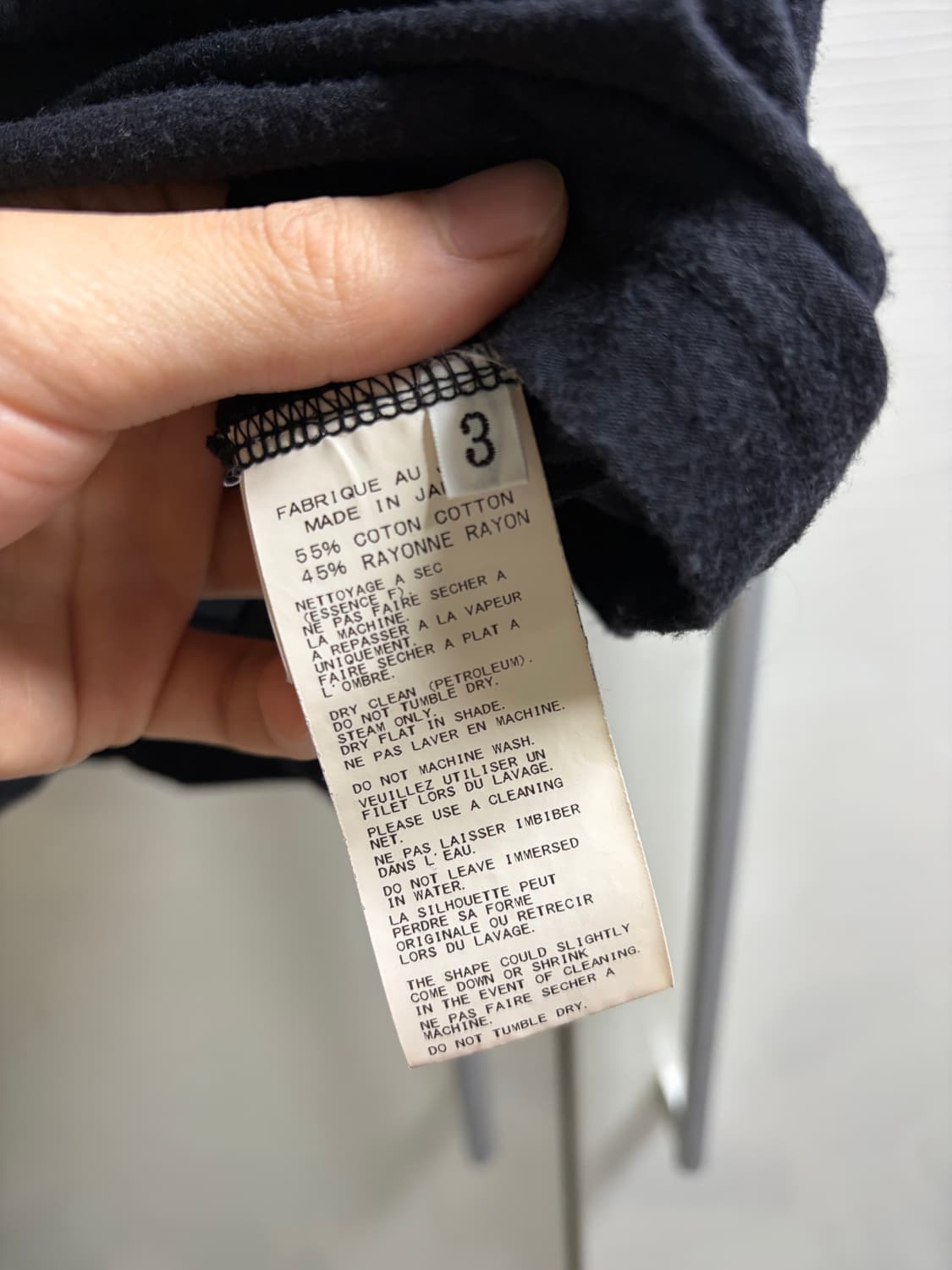 요지야마모토 레귤레이션 컷오프 라인 티셔츠 상품이미지3