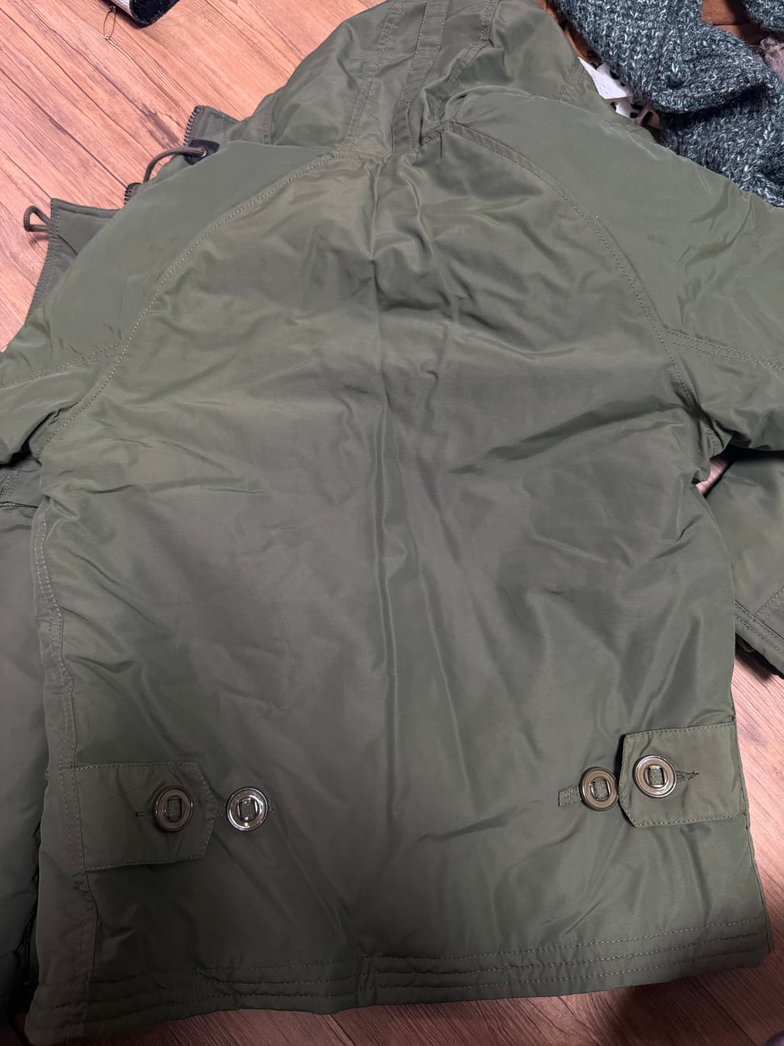 백넘버 야상 패딩 카키 상품이미지3