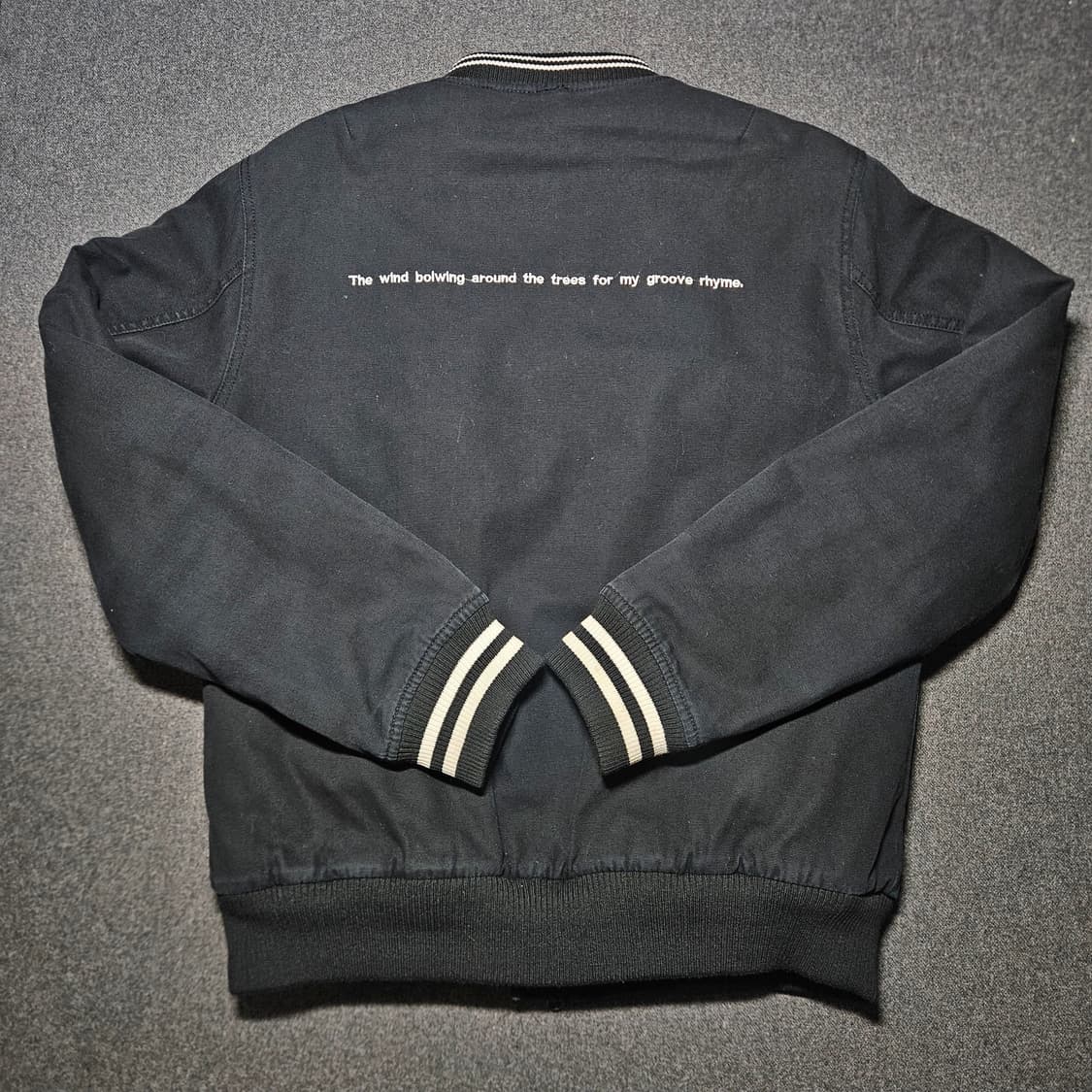 그루브라임 안감 누빔 항공 점퍼 105 블랙 상품이미지5