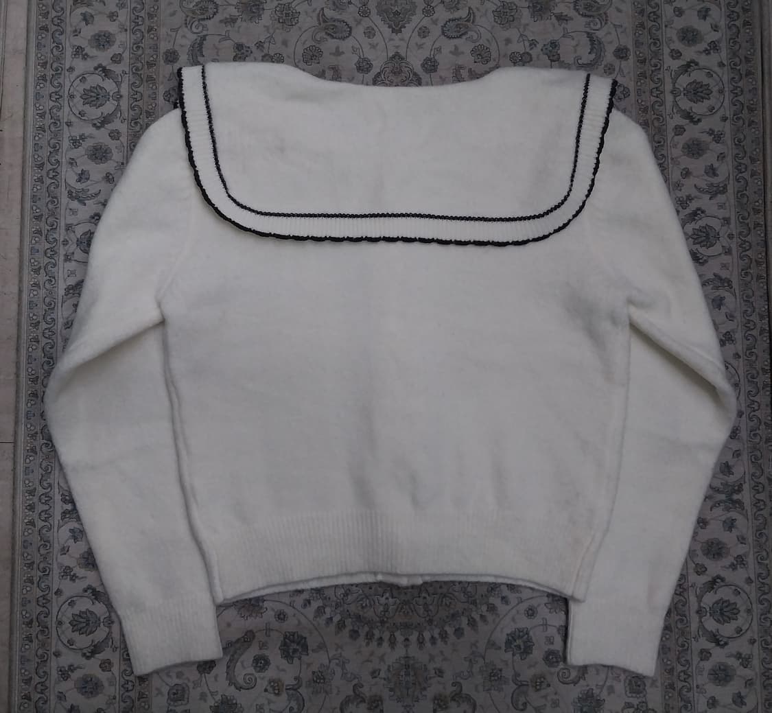 Mixxo 빅카라 배색가디건 M (55반까지) 상품이미지2