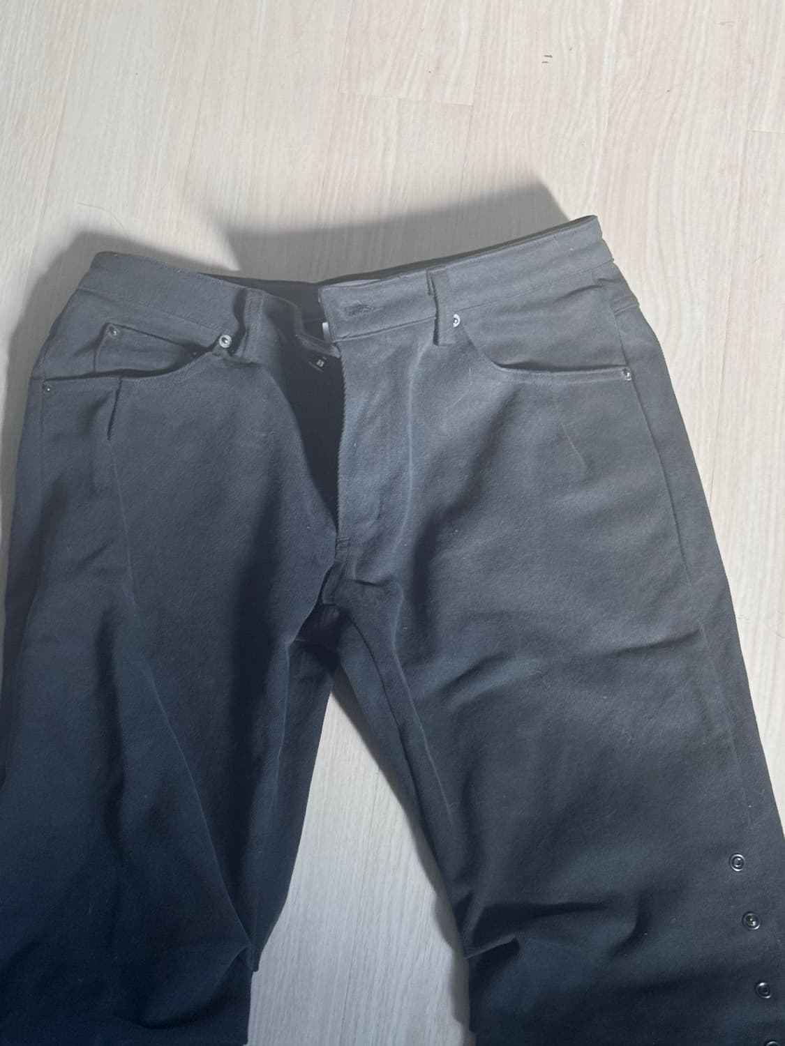 Shifted snap pants CHARCOAL 상품이미지3