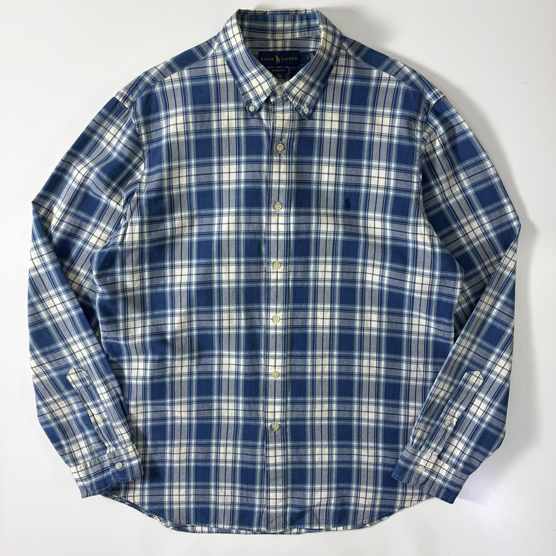 Polo  폴로 랄프로렌 자수 코튼 타탄체크 셔츠  상품이미지1