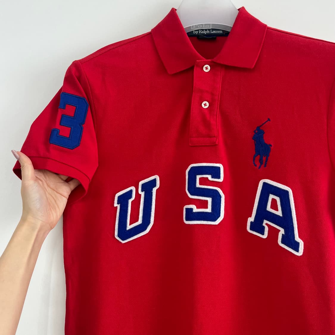 (새상품) 폴로 랄프로렌 빅포니 USA 반팔 카라티 상품이미지4