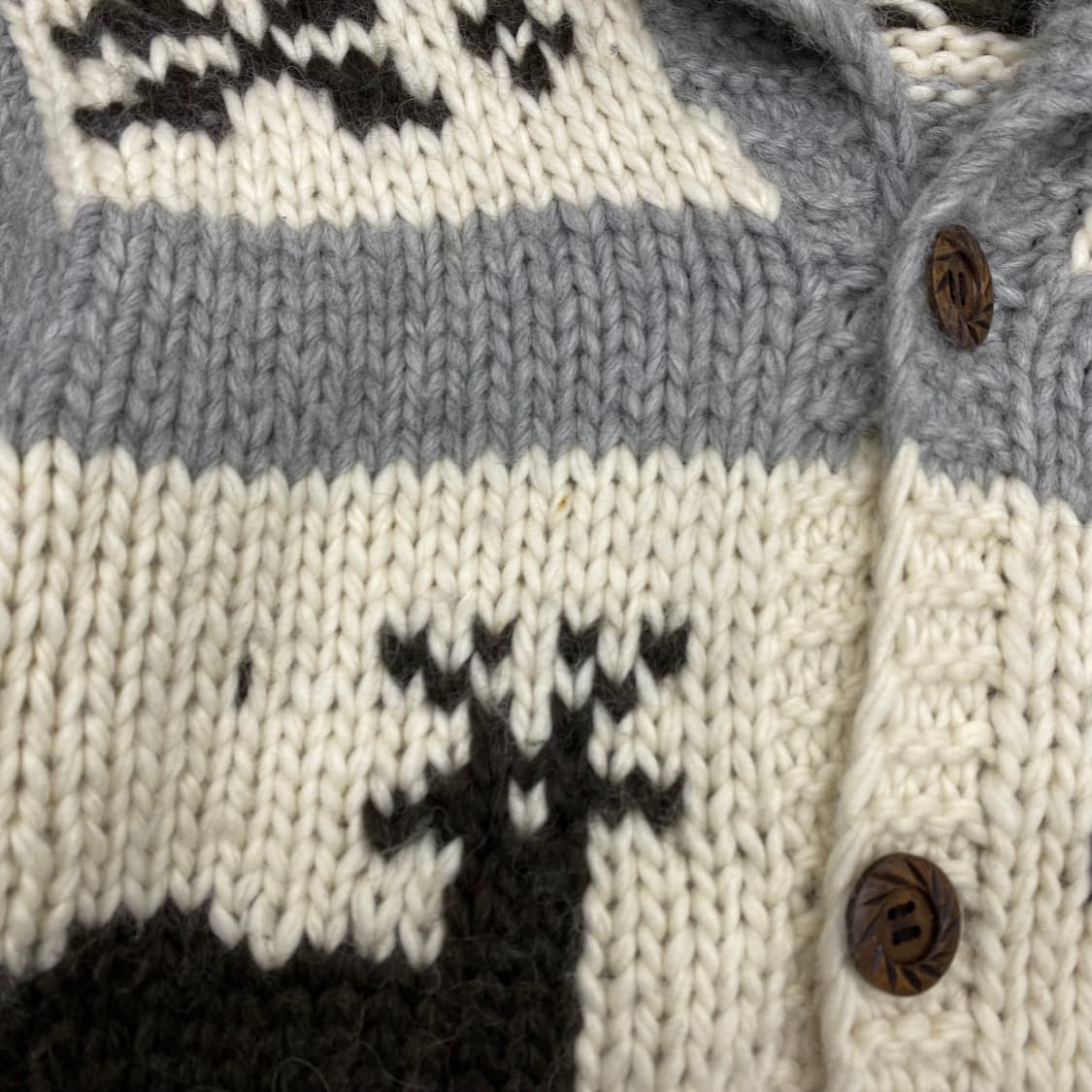 빈티지 헤비울 코위찬 실측S-M 상품이미지4