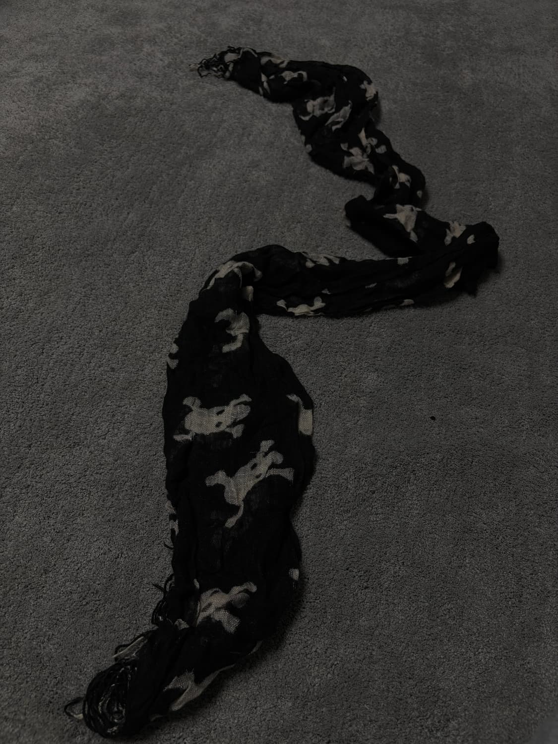 Vintage vkei punk mood skull scarf 상품이미지2