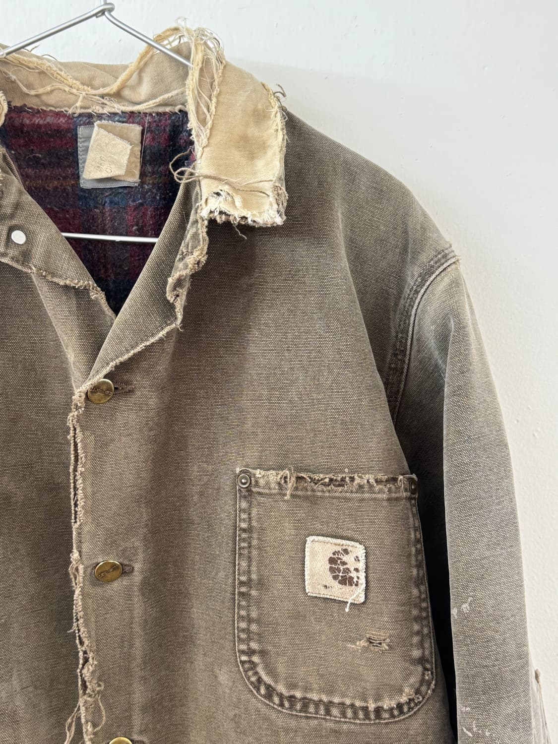 Carhartt faded repair blaket work jacket 상품이미지6