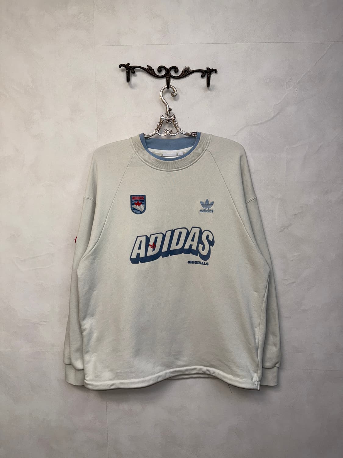 Adidas sweat crew neck mtm white XL 상품이미지1
