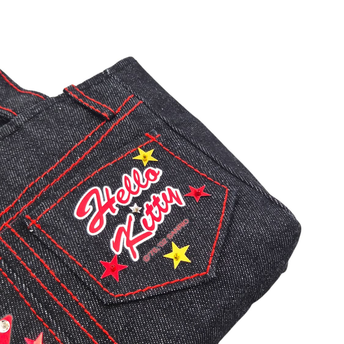 02s 고전 키티 스타 데님 미니 핸드백 상품이미지3