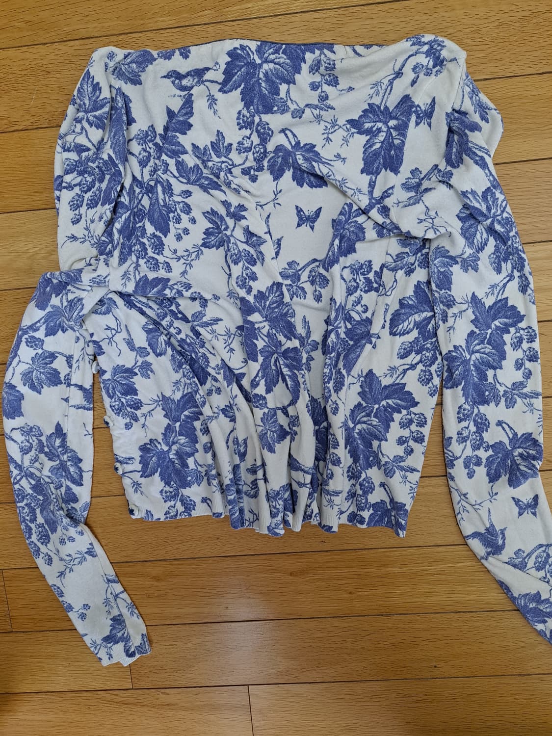 BLUGIRL BLUMARINE 프린트 가디건 S 상품이미지3