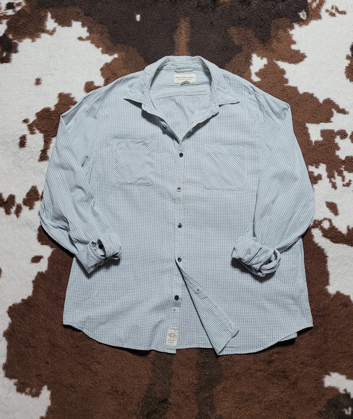 데님앤서플라이 남성용 코튼 셔츠(XXL) 상품이미지2