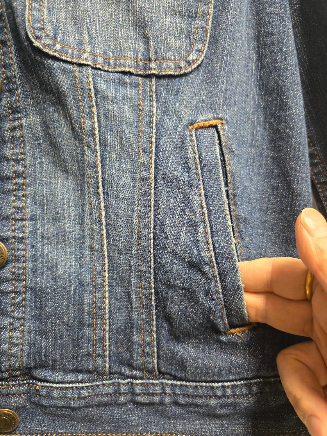 랄프로렌 웨스턴 데님 숏 자켓 S 상품이미지3