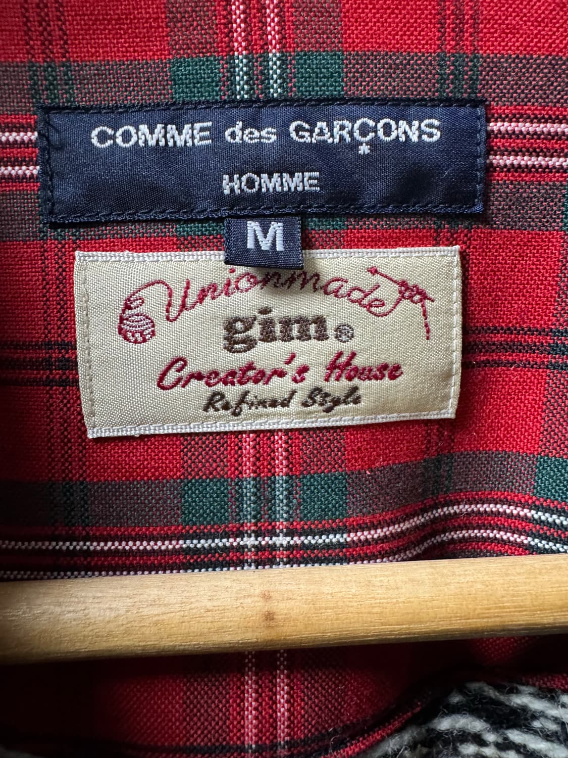 꼼데가르송 옴므 니트패널 자켓 상품이미지3