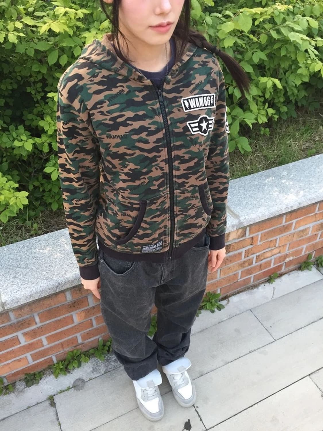 WAMWAM Boys Camo Zip Hoodie 상품이미지2