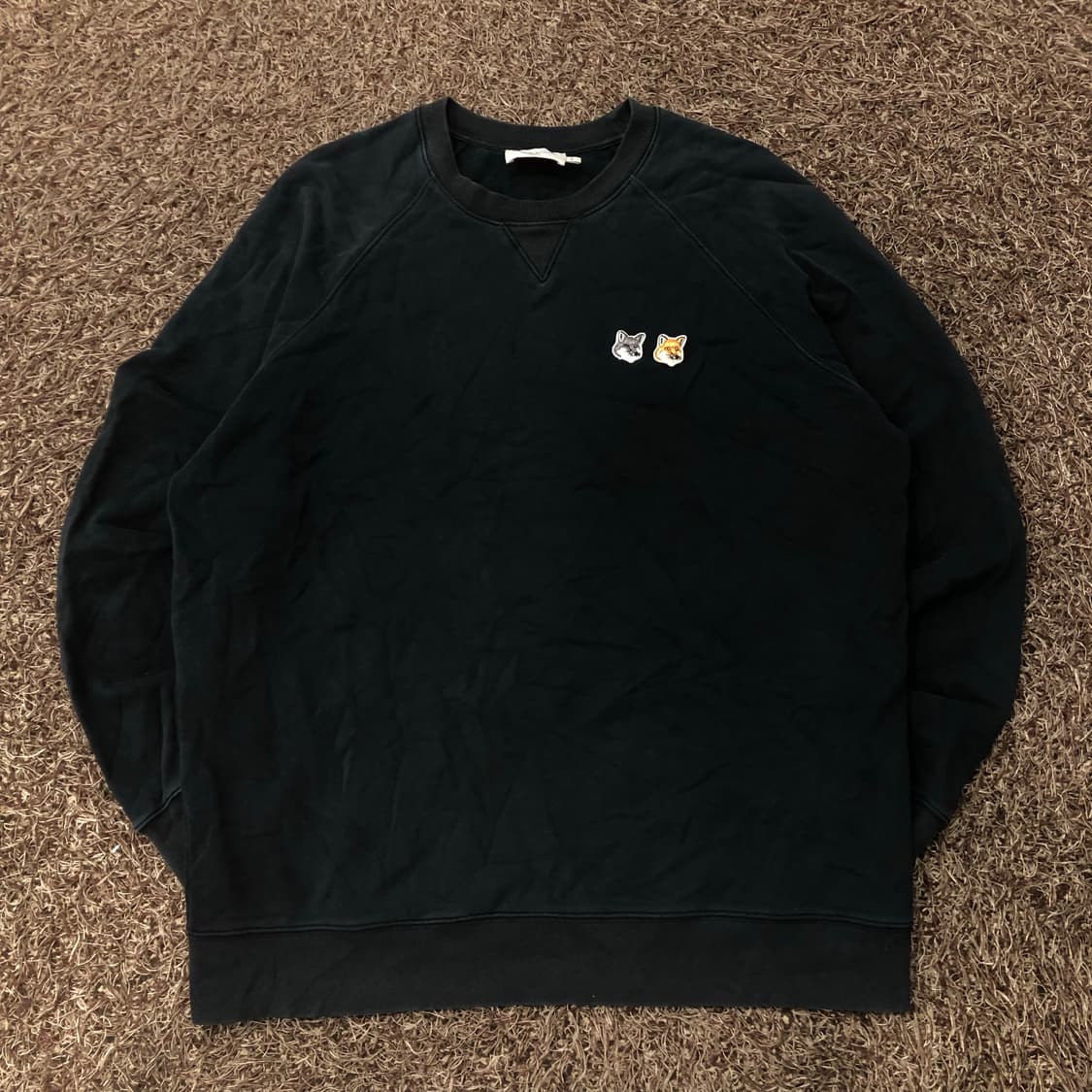 메종키츠네 더블 폭스 패치 맨투맨 스웻셔츠 상품이미지1