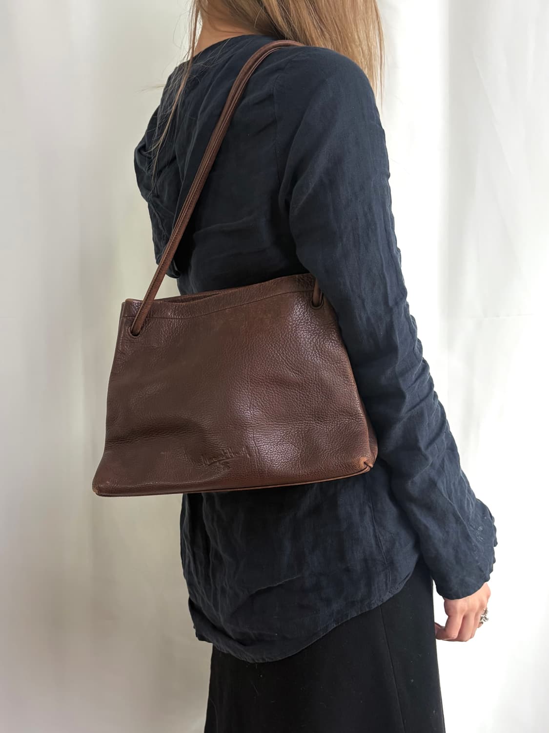 마가렛 호웰 margaret Howell 브라운 숄더백 상품이미지2