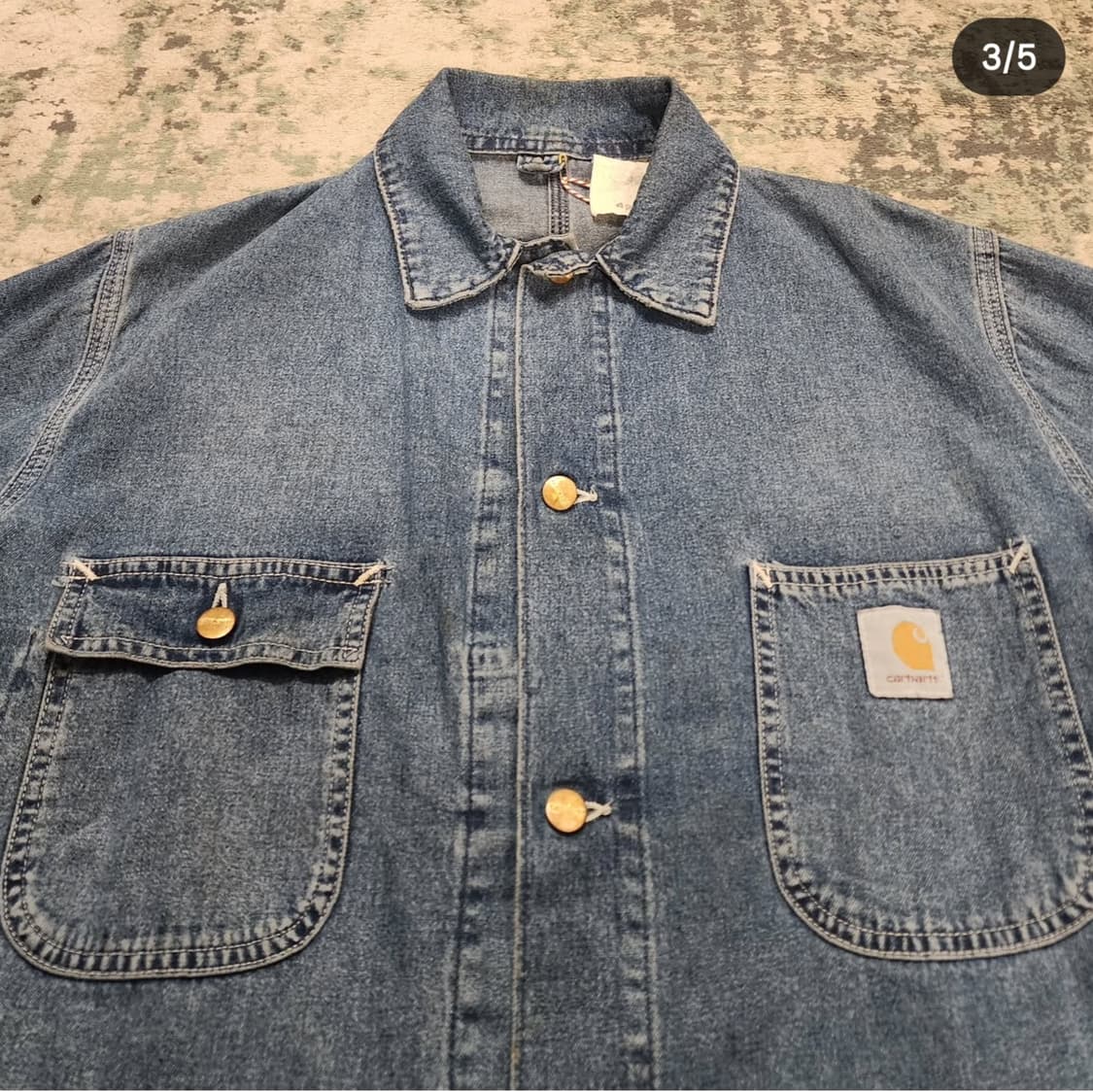 80s 오리지날 칼하트 데님커버올 상품이미지3