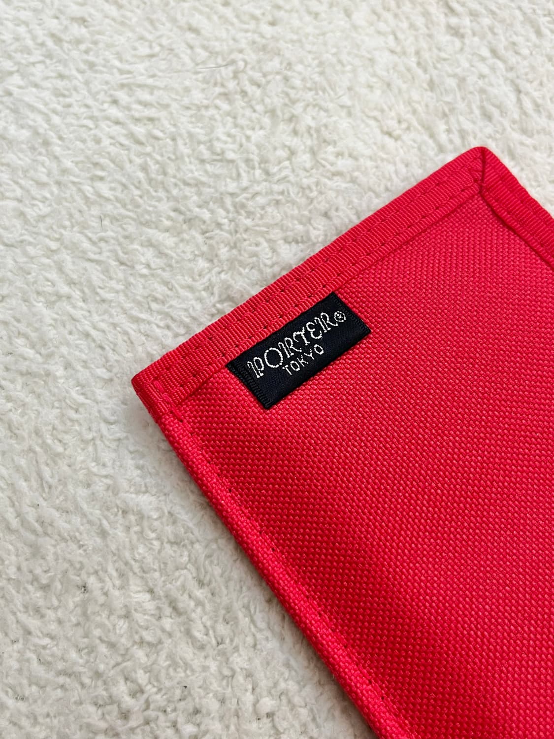 포터 아웃사이드라벨 지갑 레드 상품이미지2