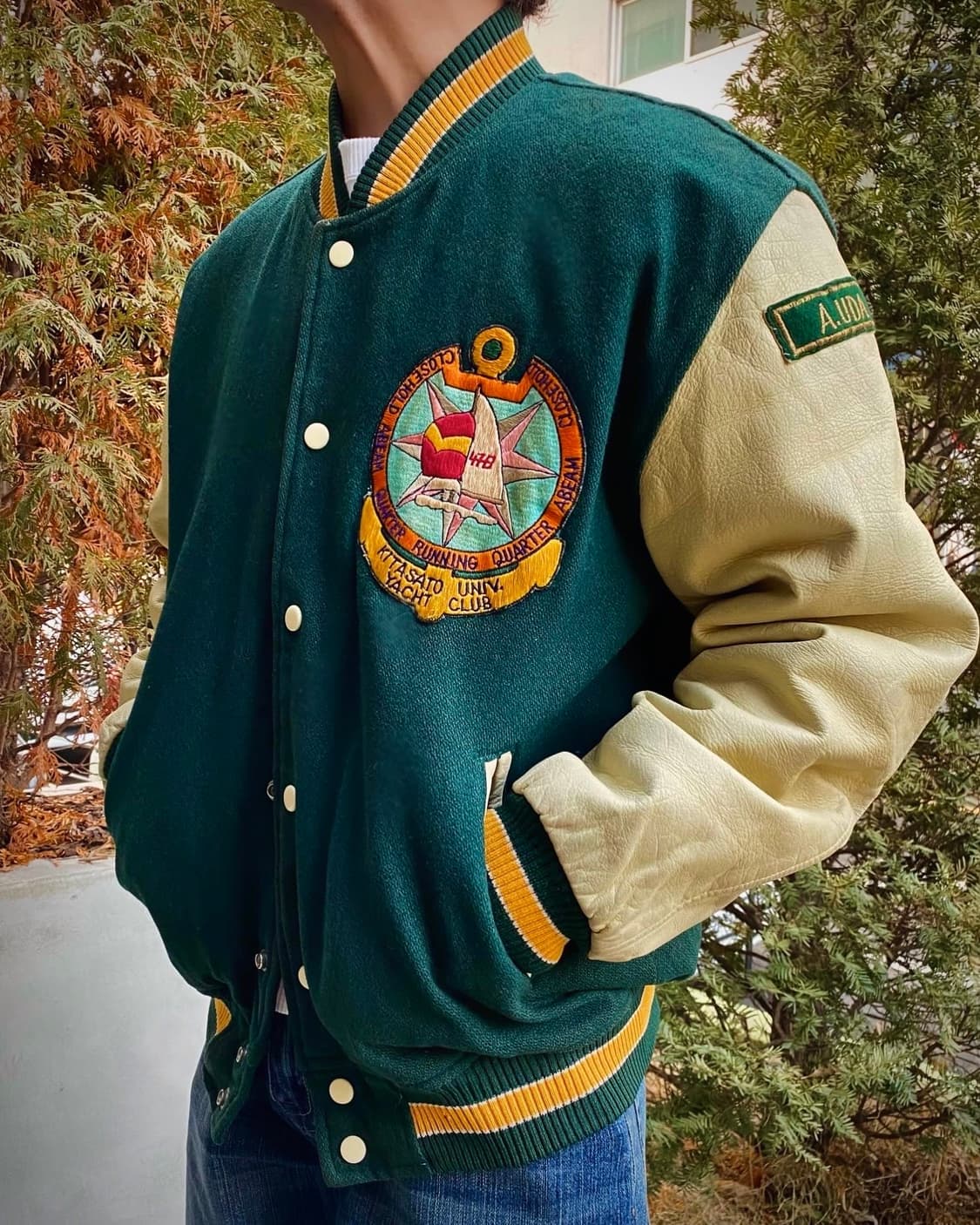 80s JPN 일본 빈티지 바시티 점퍼 자켓 상품이미지1