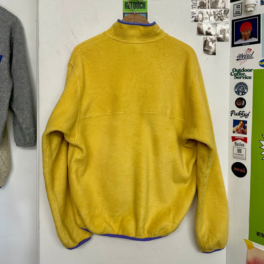 80‘s 파타고니아 신칠라 스냅티 ’옐로우/퍼플‘ 상품이미지8